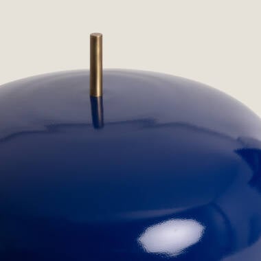FRIVANO tafellamp in blauw, detail van de kap