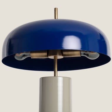 FRIVANO tafellamp in blauw, detailfoto