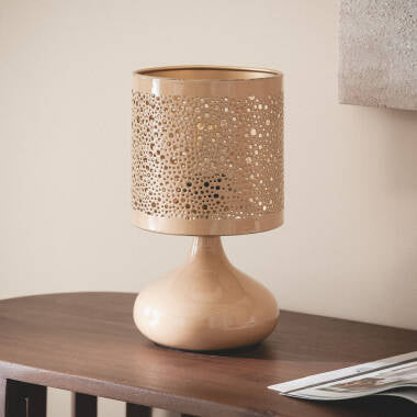 FONKIVO tafellamp in beige, afbeelding 6