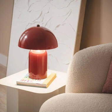 HANVIVO tafellamp in rood, foto 3