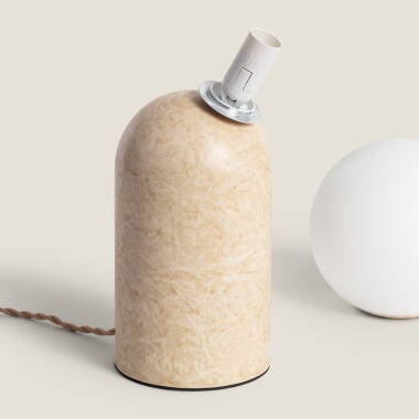 PIRMARO metalen tafellamp met opaalglazen bol in beige, afbeelding 6