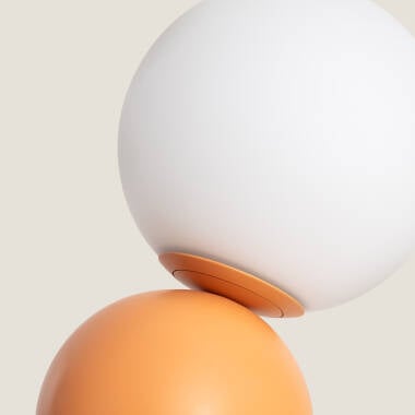 PIRMARO metalen tafellamp met opaalglazen bol, afbeelding 4