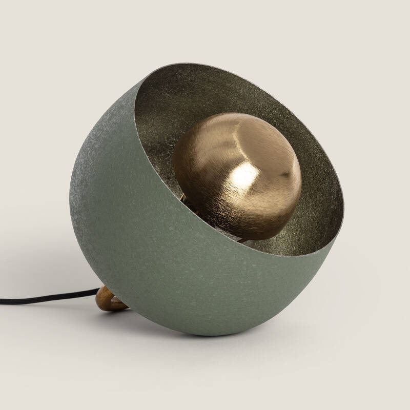 THELVARO metalen tafellamp in groen, afbeelding 1