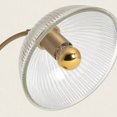 BRUMARO tafellamp van metaal en glas in goud, afbeelding 5