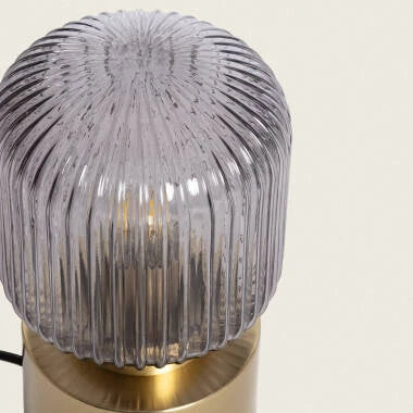 GIRLARO tafellamp van metaal en glas in goud, afbeelding 5