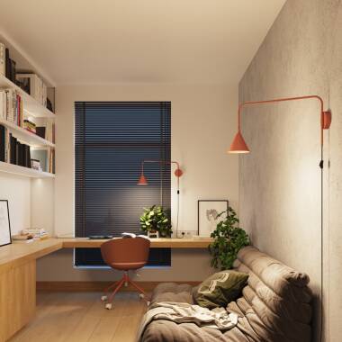 Wandlamp Porvano staal terracotta (afbeelding 3)