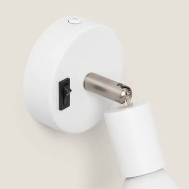 Wandlamp Cuprano detail van de schakelaar