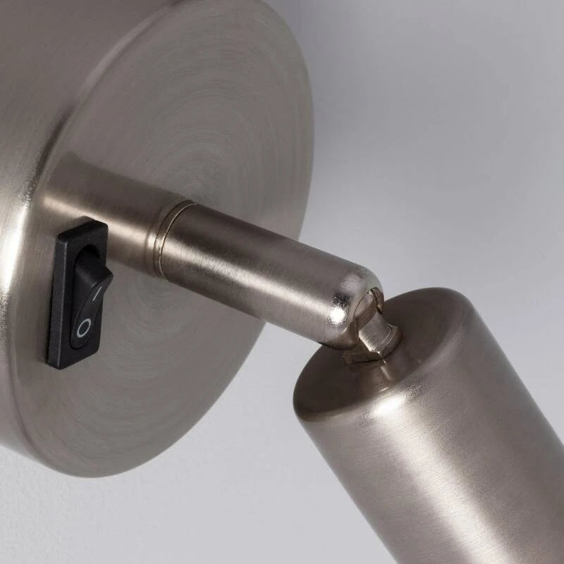 Wandlamp Cimaro zilver vooraanzicht