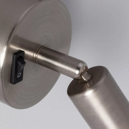Wandlamp Cimaro zilver vooraanzicht