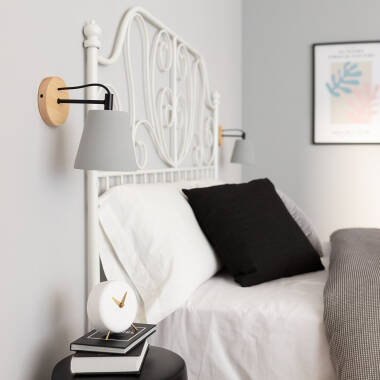 Wandlamp Indavo detail van het betonnen huis