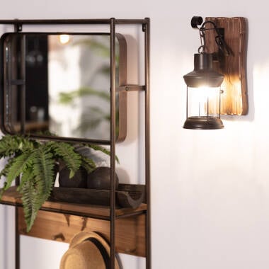 Wandlamp Bardavo zwart vooraanzicht