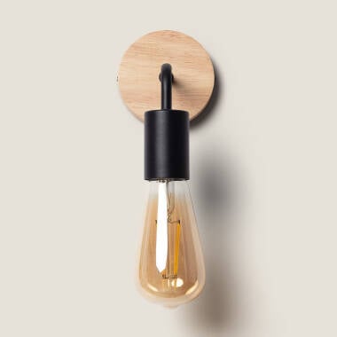 Wandlamp Sintaro brandend aan de wand