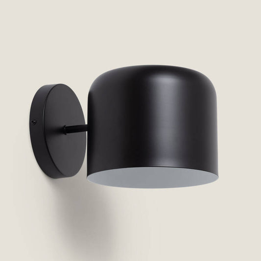Wandlamp Ilvano van zwart metaal
