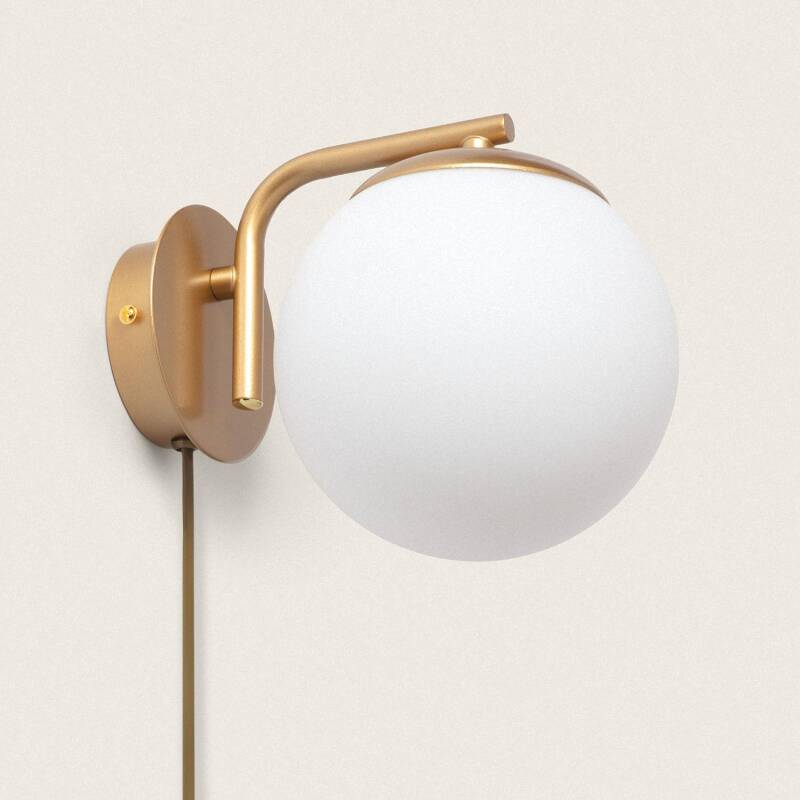 Wandlamp Zomaro in goudkleurig metaal