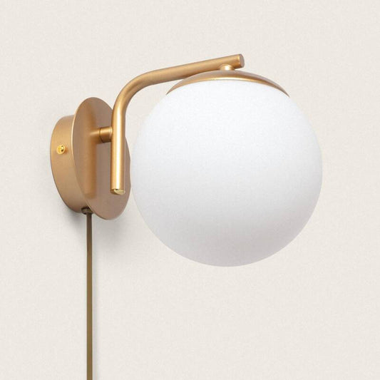 Wandlamp Zomaro in goudkleurig metaal