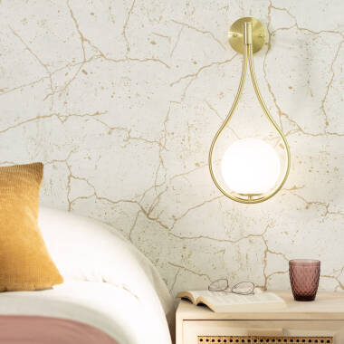Wandlamp Zirvano gemonteerd op de wand