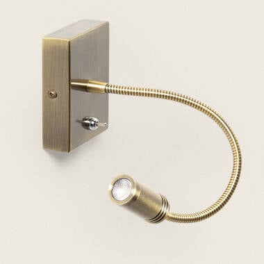 Wandlamp Nolvivo goud met USB poort (afbeelding 5)