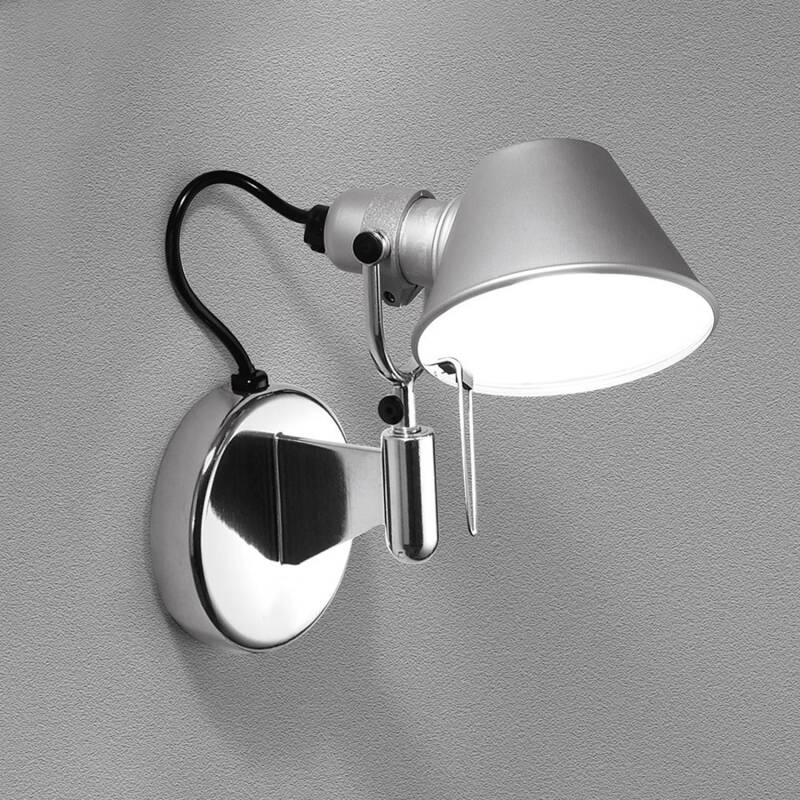 Wandlamp Modrivo van aluminium met spotkop en geïntegreerde LED