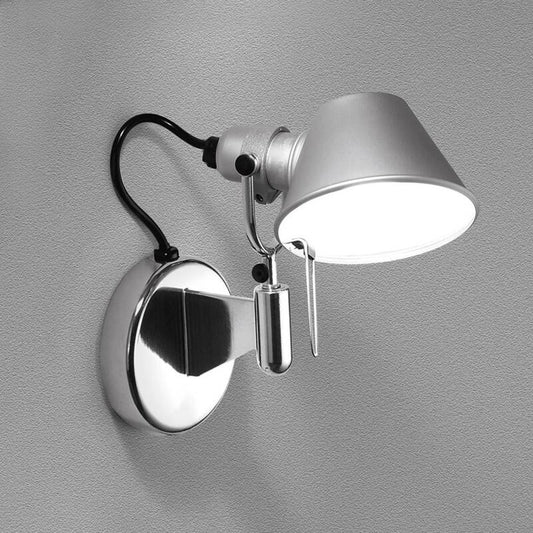 Wandlamp Modrivo van aluminium met spotkop en geïntegreerde LED