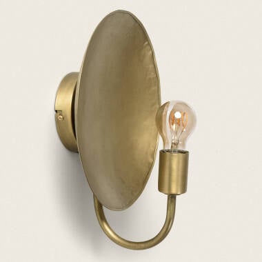 Wandlamp Xandaro goudkleurig metaal, sfeerbeeld