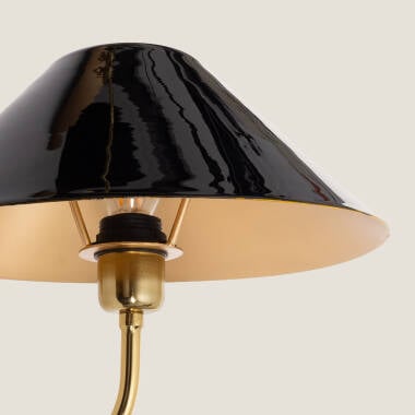 Wandlamp Ircavo zijaanzicht van de metalen kap