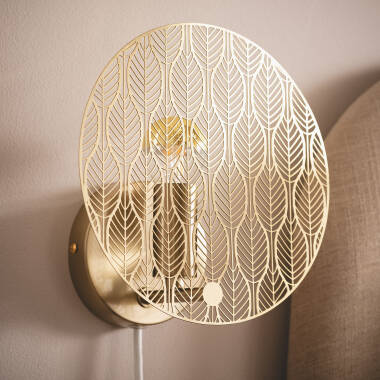 Wandlamp Ruvaro van opzij gezien