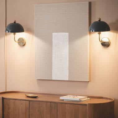 Wandlamp Jusmano zijaanzicht van de kap