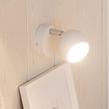 Wandlamp Bilcano wit vooraanzicht