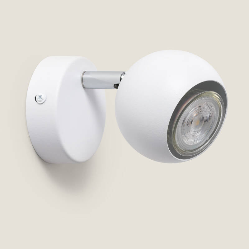 Wandlamp Bilcano witte richtbare spot van metaal