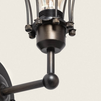 Wandlamp Javrivo detail van de fitting en rozet