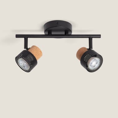 Wandlamp Nestavo zwart met 2 spots (afbeelding 5)