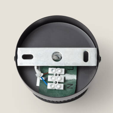 Wandlamp Muldivo zwart, metaal en kurk (afbeelding 6)