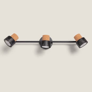 Wandlamp Orbaro zwart met 3 spots (afbeelding 2)