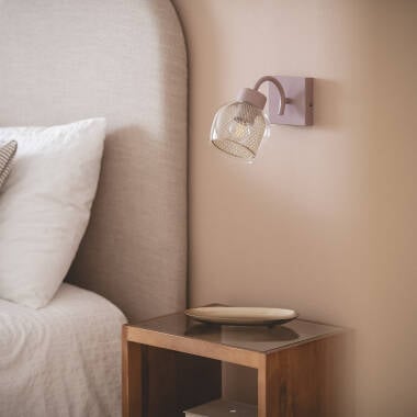Wandlamp Kordivo detail van de metalen bevestiging