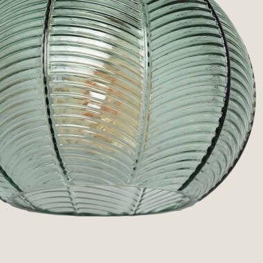 Wandlamp Zepharo, detail van het reliefglas