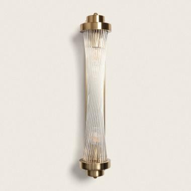 Wandlamp Lasmivo zijaanzicht van de glazen cilinder