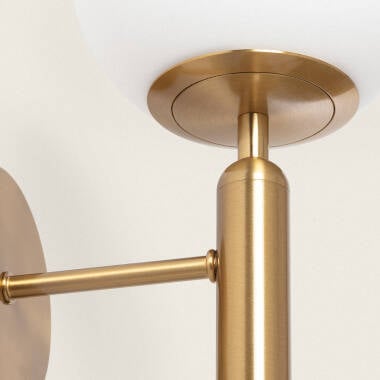 Wandlamp Delmaro gemonteerd aan de wand