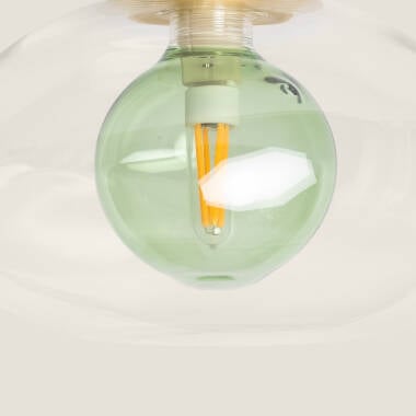 HOLMIVO plafondlamp van aluminium met glazen kap, afbeelding 3