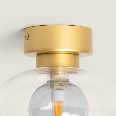HOLMIVO plafondlamp van aluminium met glazen kap, afbeelding 7