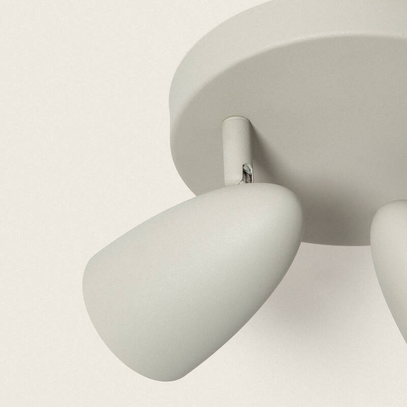 CESKIVO plafondlamp met twee spots in steengrijs