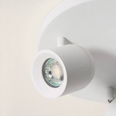 ROMBIVO plafondlamp met drie spots in wit