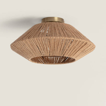 PELRIVO plafondlamp van touw in natuurlijk
