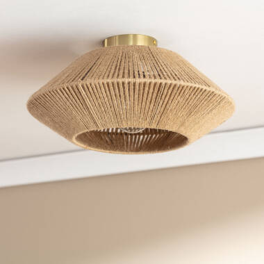 PELRIVO plafondlamp van touw in natuurlijk