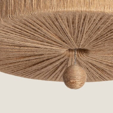 RENSARO plafondlamp omwikkeld met natuurlijk touw 40 cm, afbeelding 5
