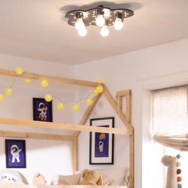OLTRANO houten plafondlamp voor de kinderkamer