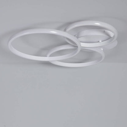 PESCARO platte LED plafondlamp 66 cm in wit