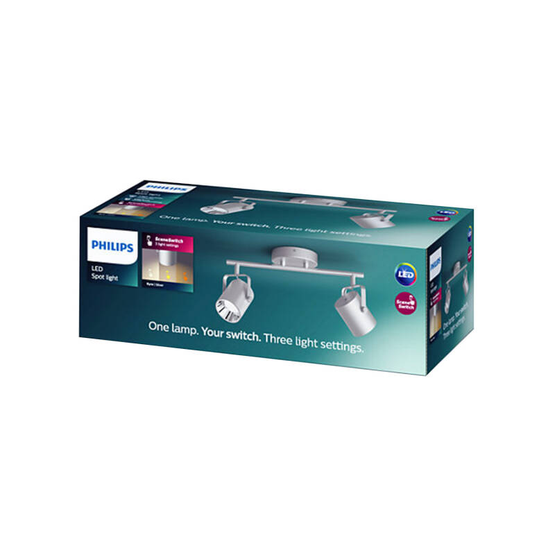 PELMIVO langwerpige zilverkleurige LED plafondlamp, afbeelding 4