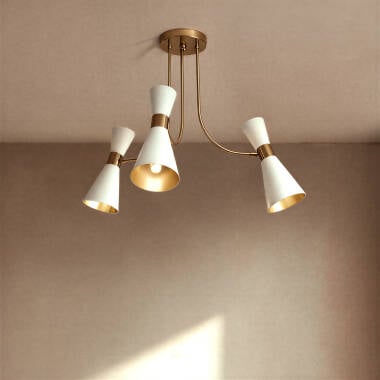 DILARO plafondlamp met drie spots op ronde plaat 60 cm, afbeelding 6
