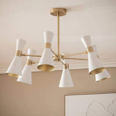 RIMBARO witte plafondlamp in een interieur
