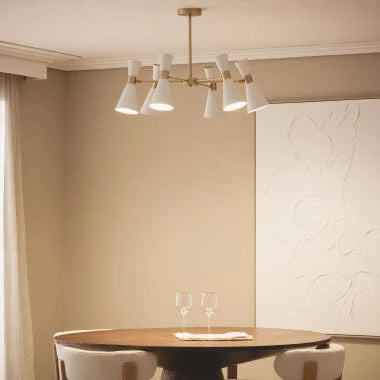 RIMBARO witte plafondlamp zijaanzicht